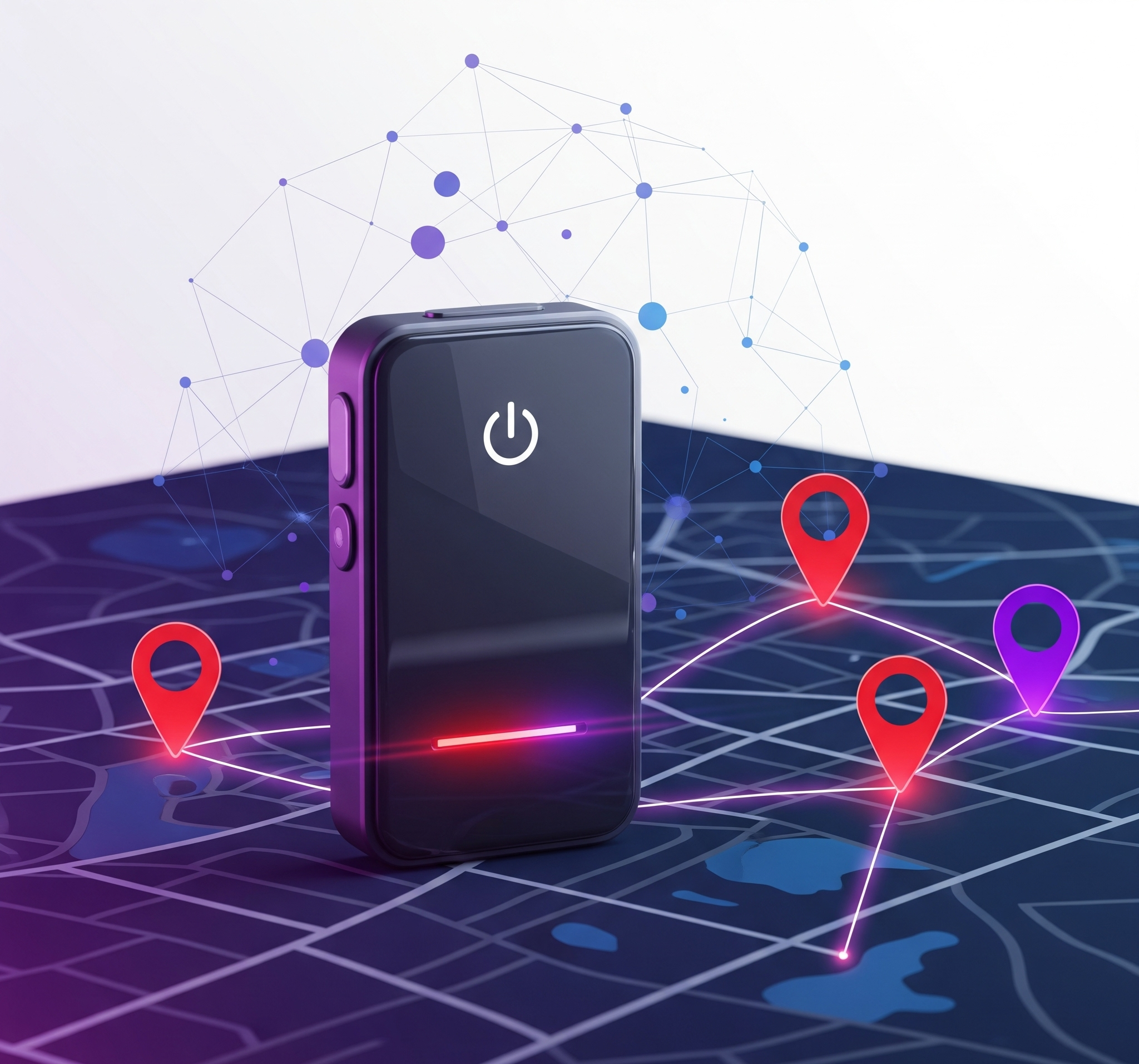 Autosnavix GPS tracker on a map